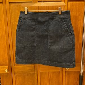 2 for $30 Loft. Mini A-line denim skirt. Size 6.
